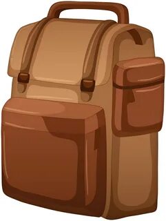 Brown Backpack PNG Clip Art - Best WEB Clipart