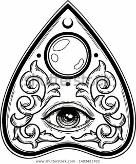 Стоковая векторная графика "Ouija Planchette Eye Providence 