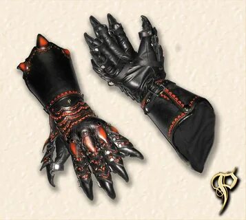 Gauntlets Leather gauntlet, Leather armor, Armor concept
