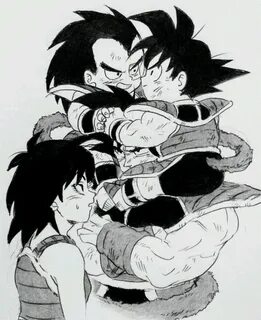 Gine, Bardock, Raditz, and Goku Personajes de dragon ball, D