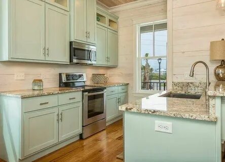 The Cottages at Romar Turquoise kitchen cabinets, Turquoise 
