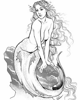 #Mermay 08 #sketch #Mermay2018 #mermaid #sea #art #Draw #qui