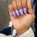 Pinterest: Nuggwifee ☽ ☼ ☾ Lavender nails, Purple acrylic na