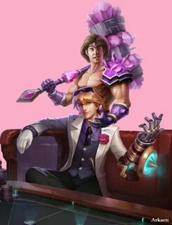 Hahah what a lovely couple, ezreal + taric League of legends