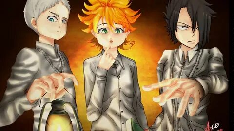 Ray, Emma and Norman - The Promised Neverland Speedpaint - Y