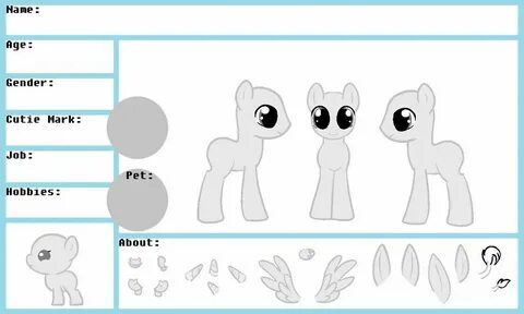 reference sheet bases(credit) Wiki Equestria Unofficial Fan 