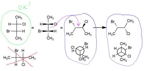 Стереохимия молекул с двумя стереоцентрами