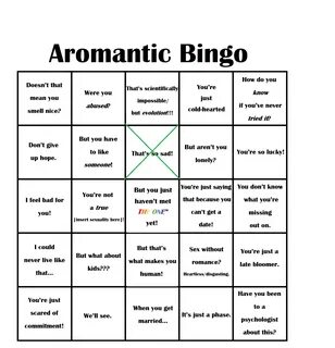 Aromantic Bingo - Arcade - Arocalypse