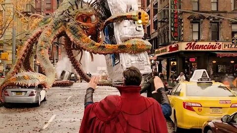 Wong & Strange vs Gargantos Dr Strange In The Multiverse of Madness (2022) CLIP 