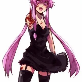 Yuno Gasai Black Dress Wallpapers Mobile E4C