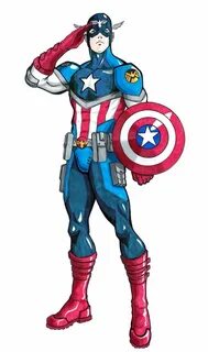 Captain America redesign Marvel character design, Captain am