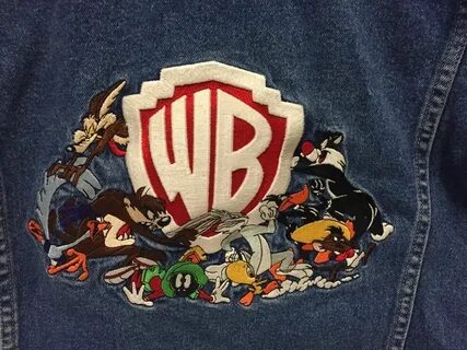 Warner Bros Looney Tunes Embroidered Jacket Kids L Bugs Taz 