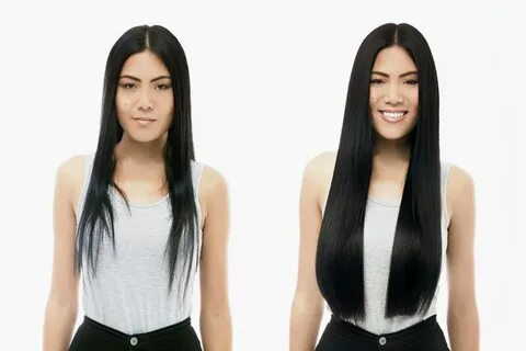 Before and After easihair pro Hair Extensions