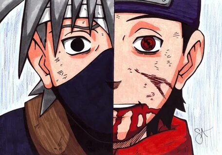 Kakashi and Obito - Friends Till the End by Mitzi-Rozuco on 