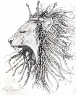 dread lion Lion tattoo, Tiger art, Lion drawing