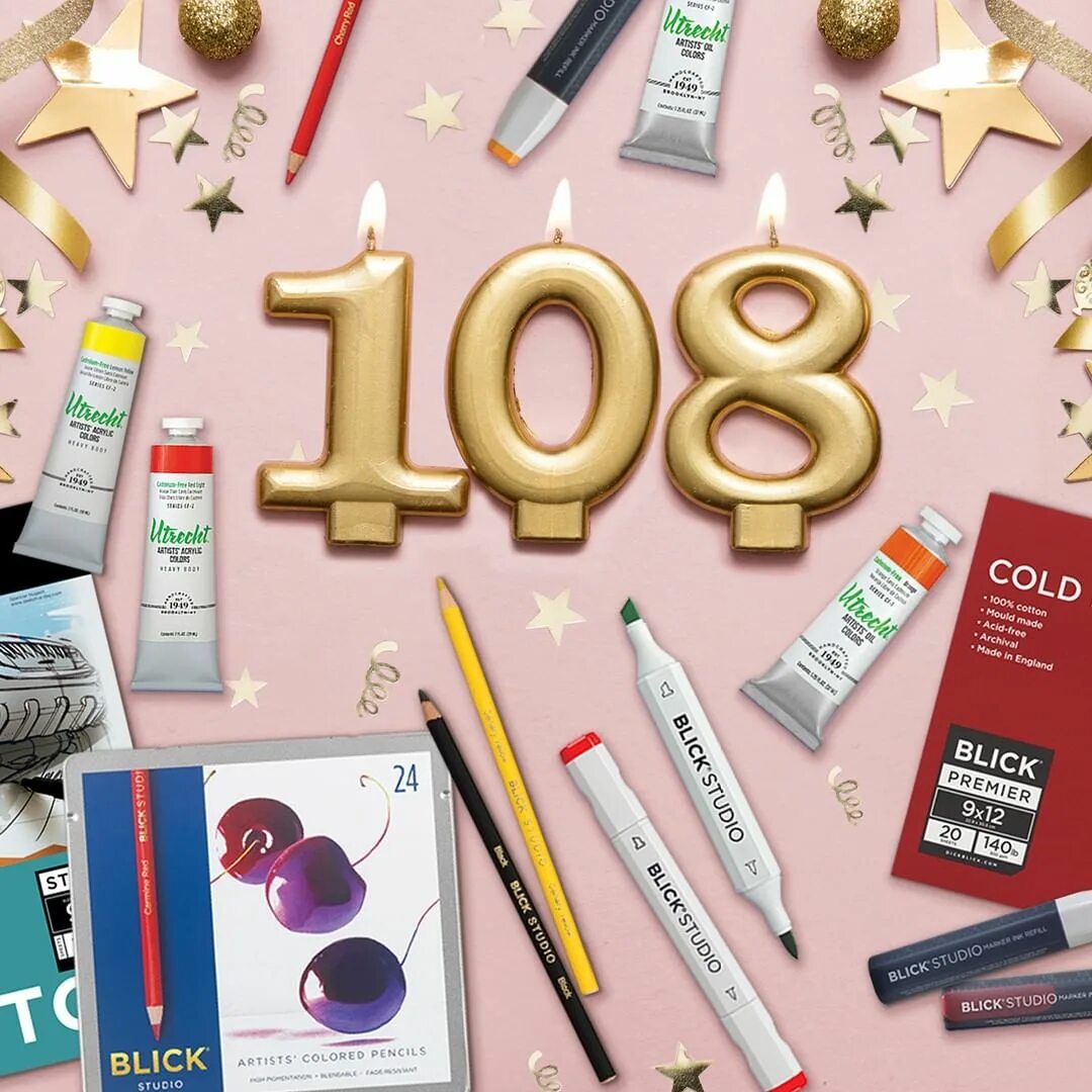 Blick Art Materials on Instagram: "We're celebrating our 108th an...