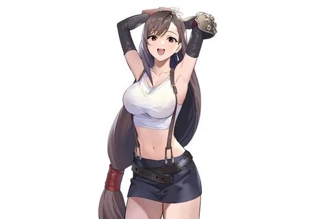 aliasing armor blush breasts brown hair elbow gloves final f