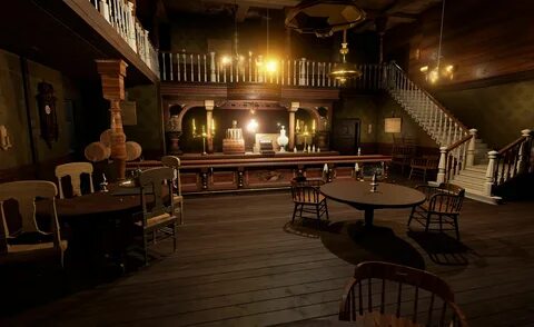 Next-Gen Red Dead inspired saloon (UE4)