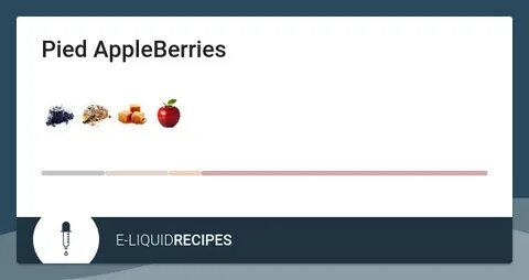 Pied AppleBerries - E-Liquid Recipes