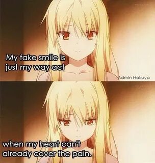 Anime Girl Fake Smile