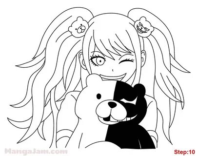 How To Draw Junko Enoshima From Dangan Ronpa Mangajamcom Ske