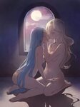 Corrin and Azura kissing while naked (Fire emblem) Yuri And 