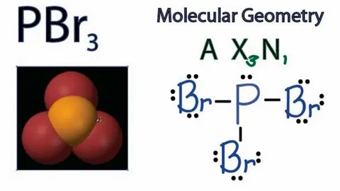 PBr3 Molecular Geometry / Shape and Bond Angles - YouTube