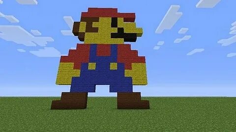 8-Bit mario pixel art 1.19.1/1.19/1.18/1.17.1/1.17/1.16.5/Fo