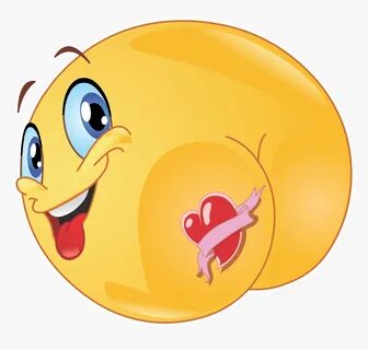 Heart Tattoo On Butt Emoji 20 Decal - Mooning Emoji, HD Png 