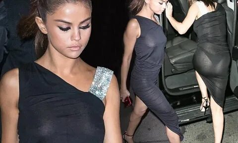Selena Gomez shows off nipples in gown with The Weeknd