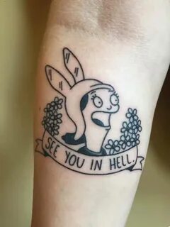 Louise bobs burgers tattoo Bob's burgers tattoo, Rare tattoo