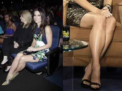 Sandra Bullock in Feet and Leggy Show UpskirtSTARS