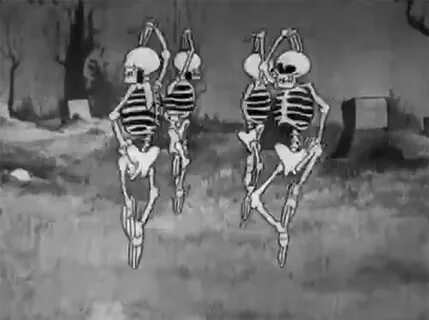 Гифка танец скелетов 1929 пируэт гиф картинка, скачать аними