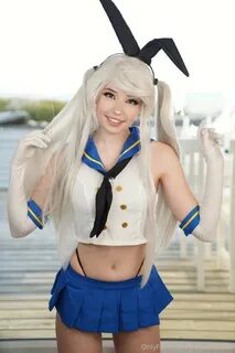 Some Cosplay from Belle Delphine doing some Shimakaze Cospla