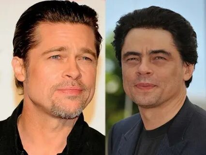 Brad Pitt and Benicio del Toro Brad pitt, Celebrities, Look 