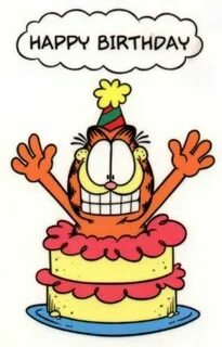 garfield with birthday cake - Google Search Happy birthday a