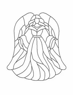 patron vitrail Stained glass angel, Stained glass patterns, 