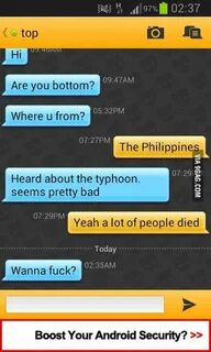 Typical Grindr chat - 9GAG