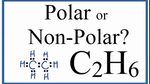 Is C2H6 Polar or Non-polar? (Ethane) - YouTube