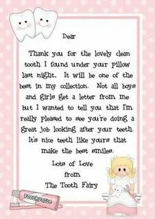 36 Cute Tooth Fairy Letters - Kitty Baby Love