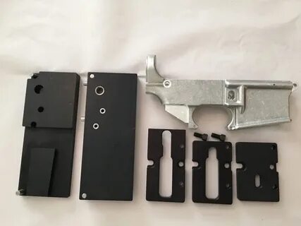 AR15 80% lower receiver and jig set