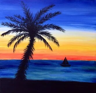 Seascape Sunset Drawing For Kids - Disonancia Sentv3