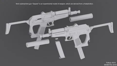 9mm SMG Gepard - WIP at Fallout New Vegas - mods and communi