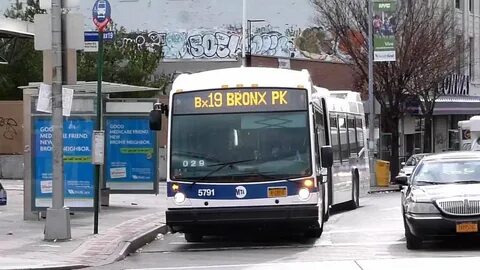 MTA NYCT Bus Nova LFSA #5791 Bx19 at Southern Blvd & Hunts P