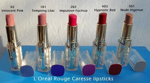L’Oreal Rouge Caresse Lipsticks Review Let's Talk Cosmetics