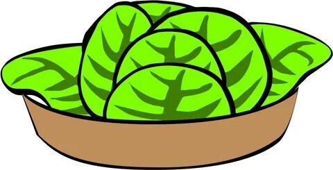 Salad Clipart Lettuce - Caesar Salad Clip Art - Png Download