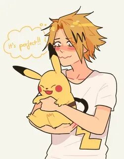 Kaminari Denki Boku no Hero Academia BNHA MHA Human pikachu,