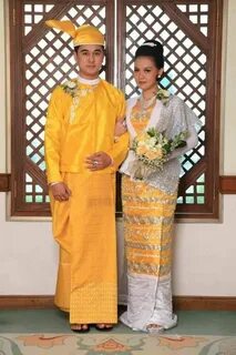 Myanmar Wedding Dress Burmese clothing, Traditional dresses,