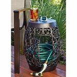 Decorative Steel Hose Pot Garden hose holder, Hose holder, G