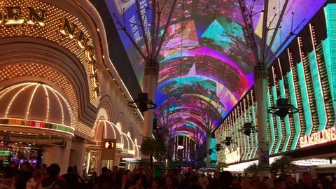 Fremont Street Experience. Christmas in Downtown Las Vegas N
